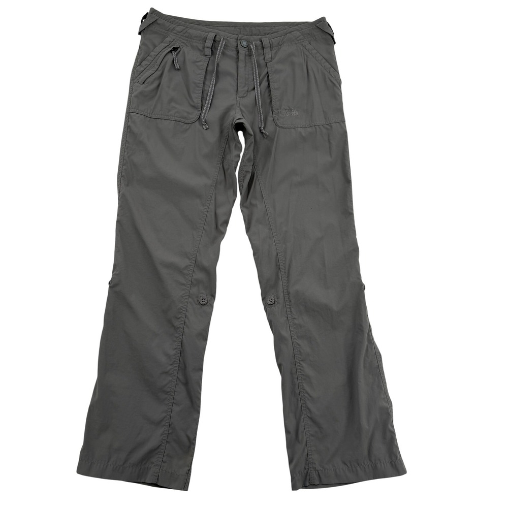 The North Face Women's Gray Nylon Roll Up Hiking Pants Size 12